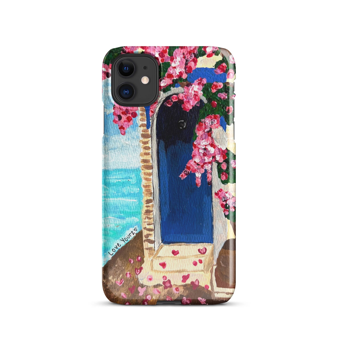 Santorini Blossom iPhone case