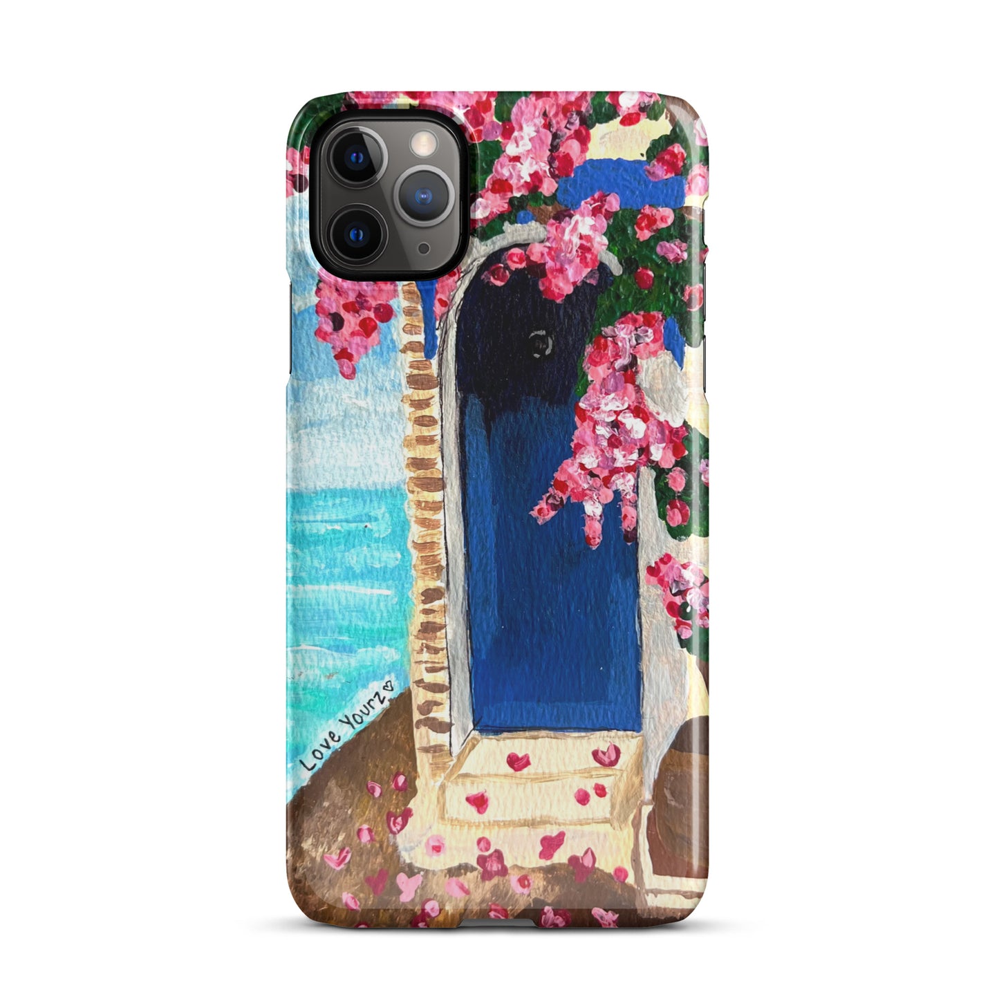 Santorini Blossom iPhone case