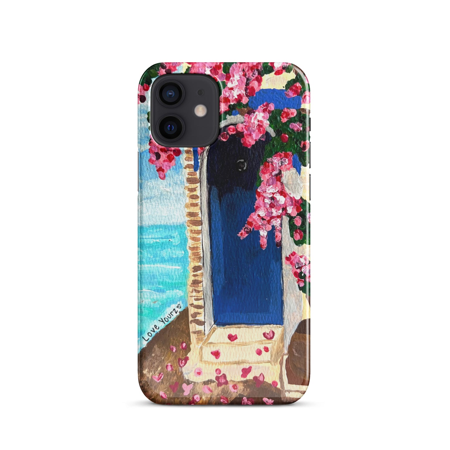 Santorini Blossom iPhone case